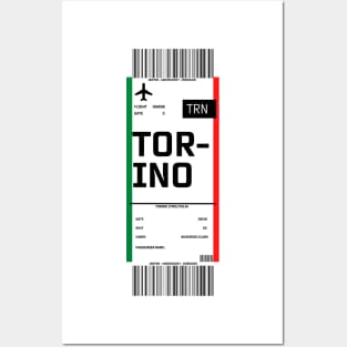 Boarding pass for Turin Posters and Art